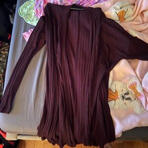 American Eagle Outfitters Burgundy Cardigan